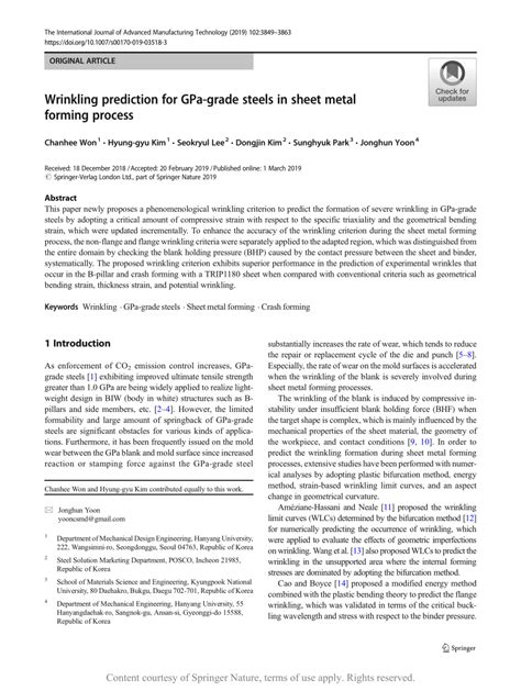 Wrinkling prediction for GPa